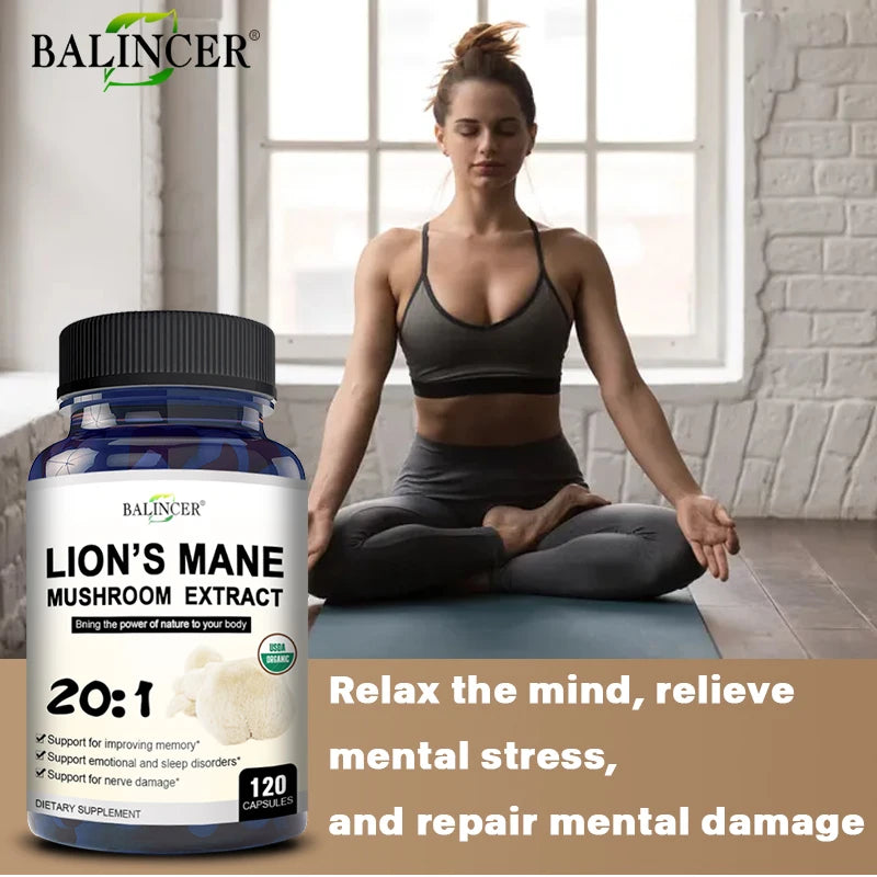 Balincer Lion’s Mane Mushroom – Mood, Focus & Sleep Support