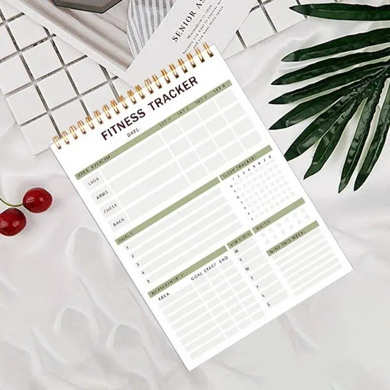 Daily Fitness Planner Daily Personal Health & Wellness Tracker Sturdy Nutrition & Workout Planner For Women & Men To Track Gym &