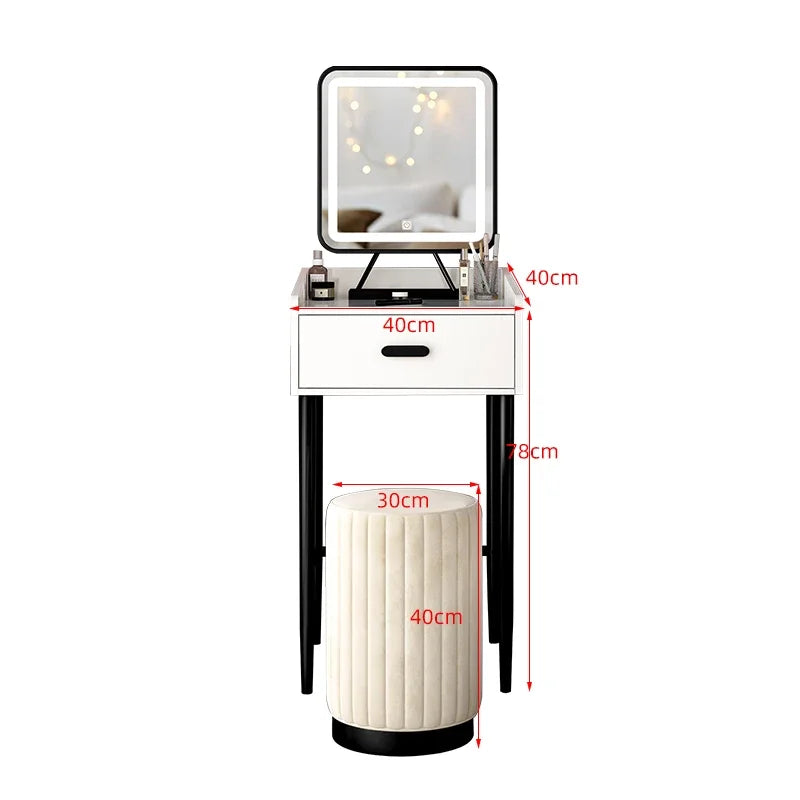 Light Luxury Small High-end Dressing Table Nordic Dressers Bedroom Furniture Modern Minimalist Creative Personality Makeup Table