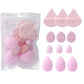 12PCS Cosmetic Puff Set – Triangle & Egg Blenders
