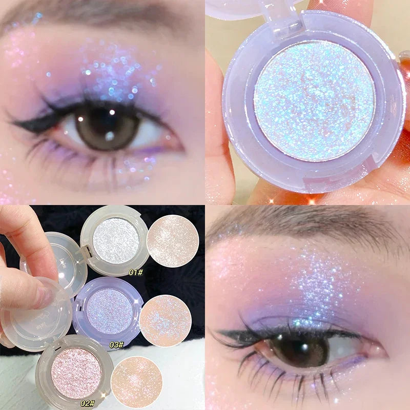 Peach Highlighter & Glitter Eyeshadow