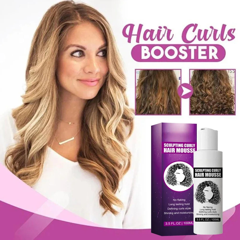 Curly Hair Mousse – Anti-Frizz, Defining Hold, 100ml