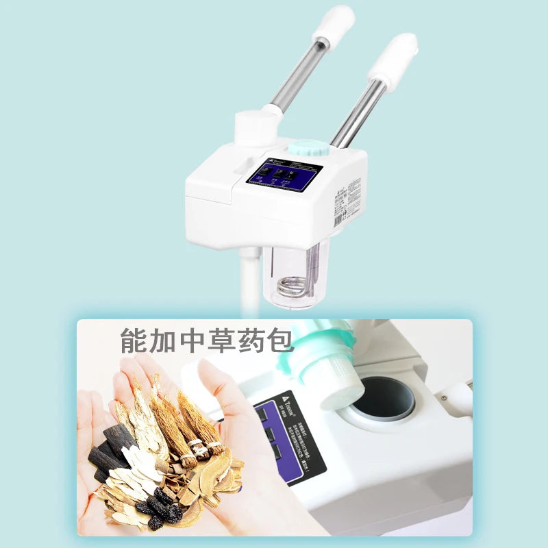 Hot And Cold Facial Steamer Copper Alloy Vaporizer Skin Spa Device