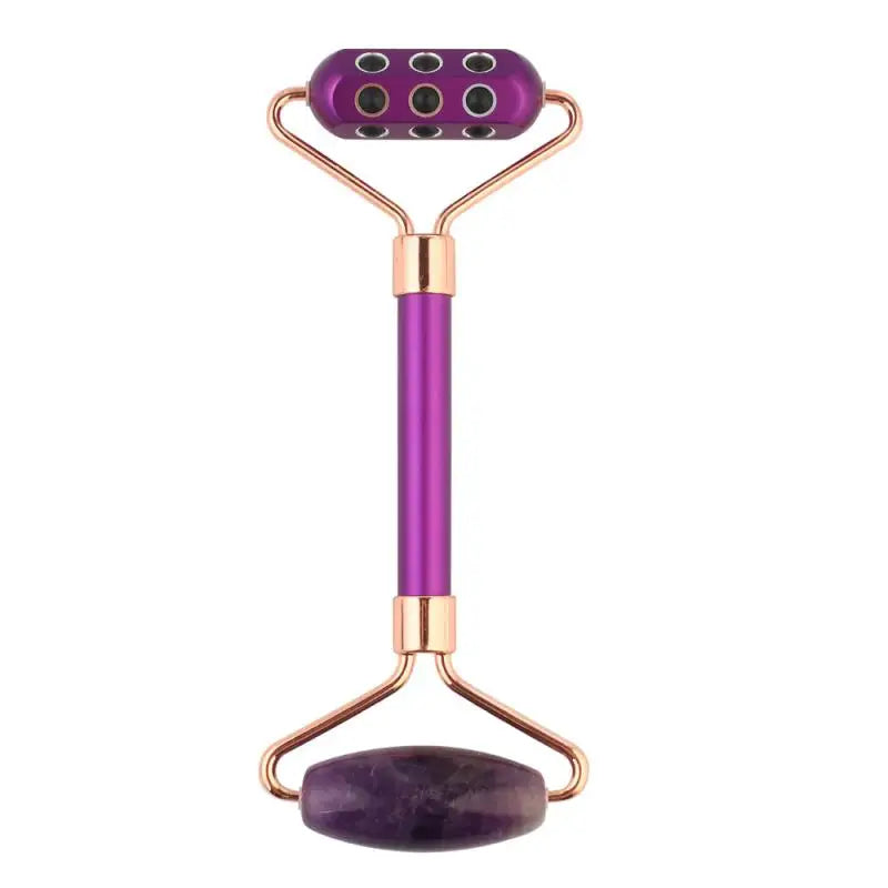 Rose Quartz Jade Roller – Anti-Aging Face Massager