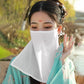 Hanfu Face Scarf Veil – Sunscreen Mesh Mask Cover