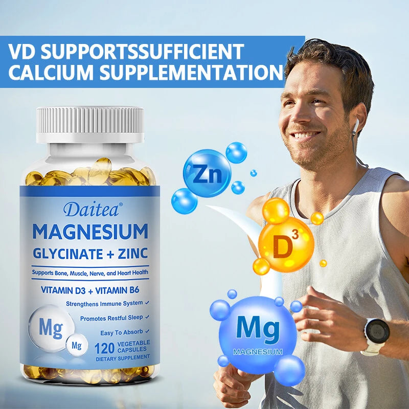 Magnesium + Zinc + D3 + B6 – Bone & Muscle Support