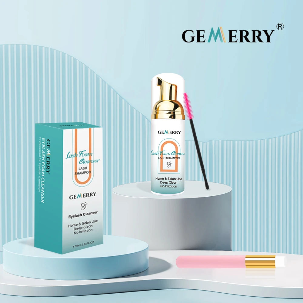 Lash Shampoo Kit (60ml) – Brush & Bubble Cleanser