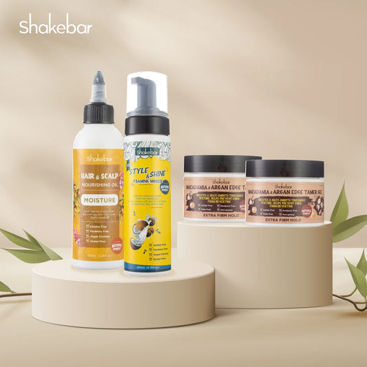 Shakebar Hair Mousse – Edge Tamer & Shine Gel