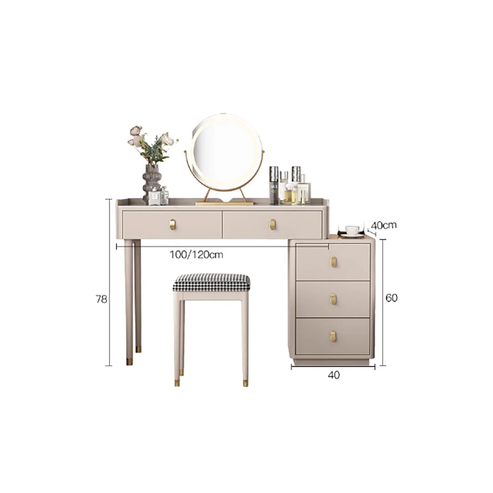 Makeup Dressing Vanity Table Organizer Drawers Modern Vanity Table Bedroom Table De Maquillage Avec Miroir Bedroom Furniture