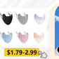 Ice Silk Sunscreen Mask Outdoor Sports Anti-UV Face Mask Cycling Breathable Anti-dust Face Cover Women Girls Hanging Ear Mask