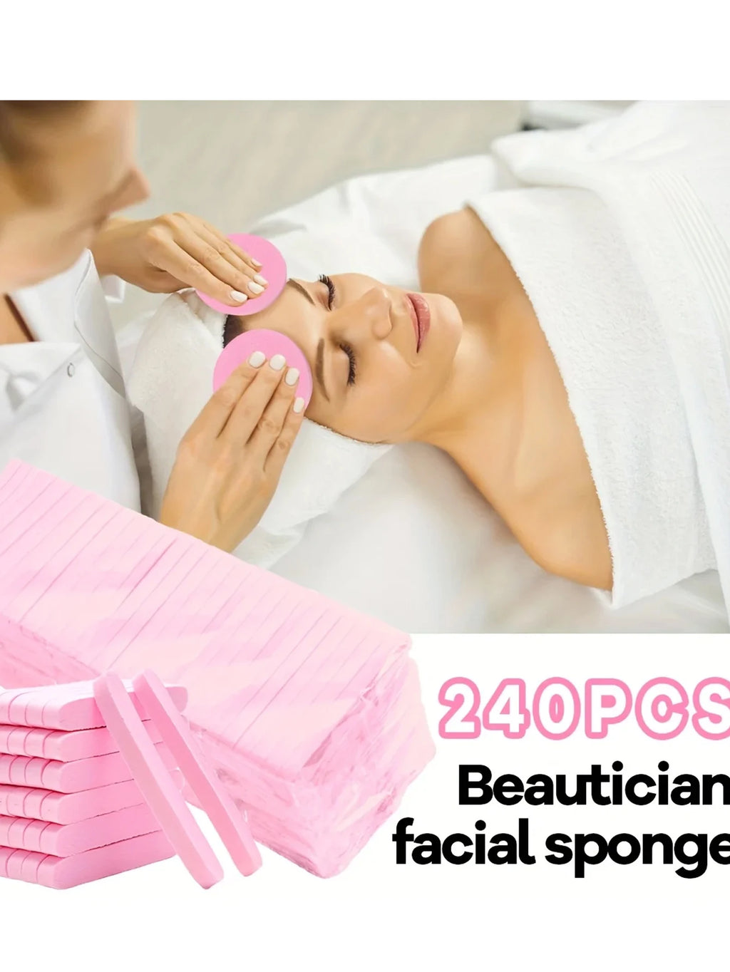 Compressed Facial Sponges (240-Count) — Bath Tool, Makeup Removal | Beautifully Within