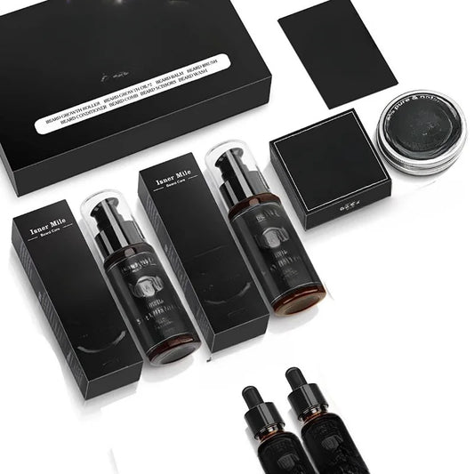 Men’s Beard Grooming Set – Shampoo, Conditioner & Balm