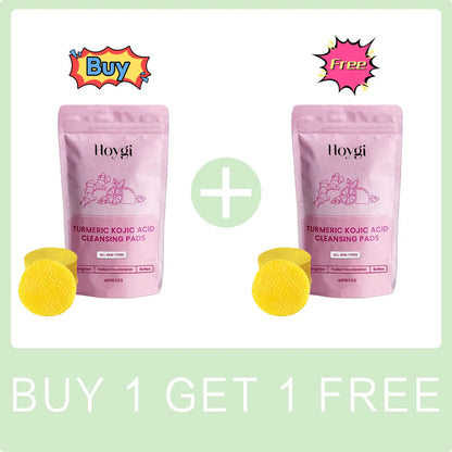 Turmeric Kojic Acid Cleansing Pads – Exfoliating & Oil Control