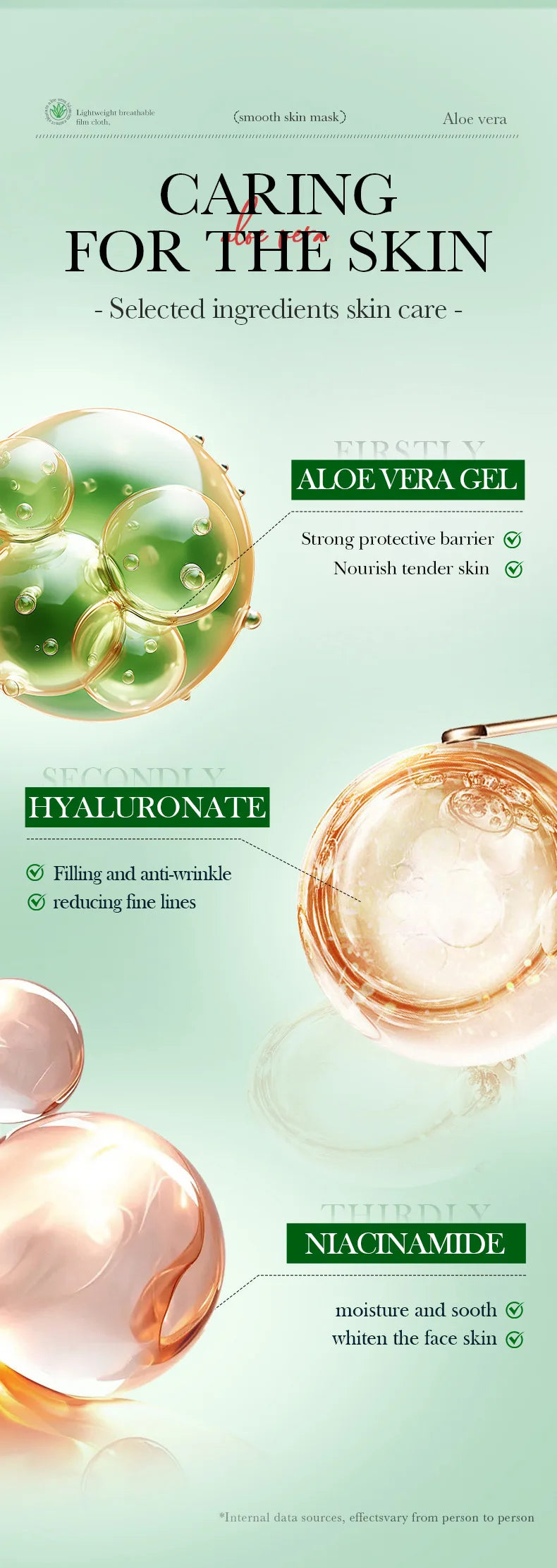BIOAQUA Aloe Vera Face Masks (5/10pcs)
