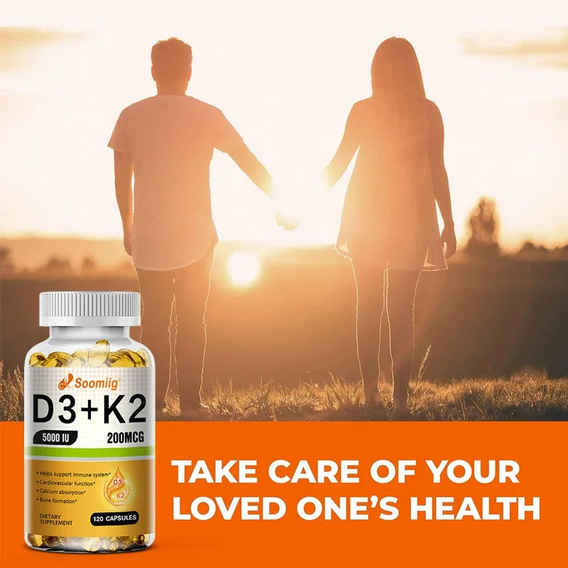 Vitamin K2 + D3 – Immune & Calcium Absorption Support (120 Ct)