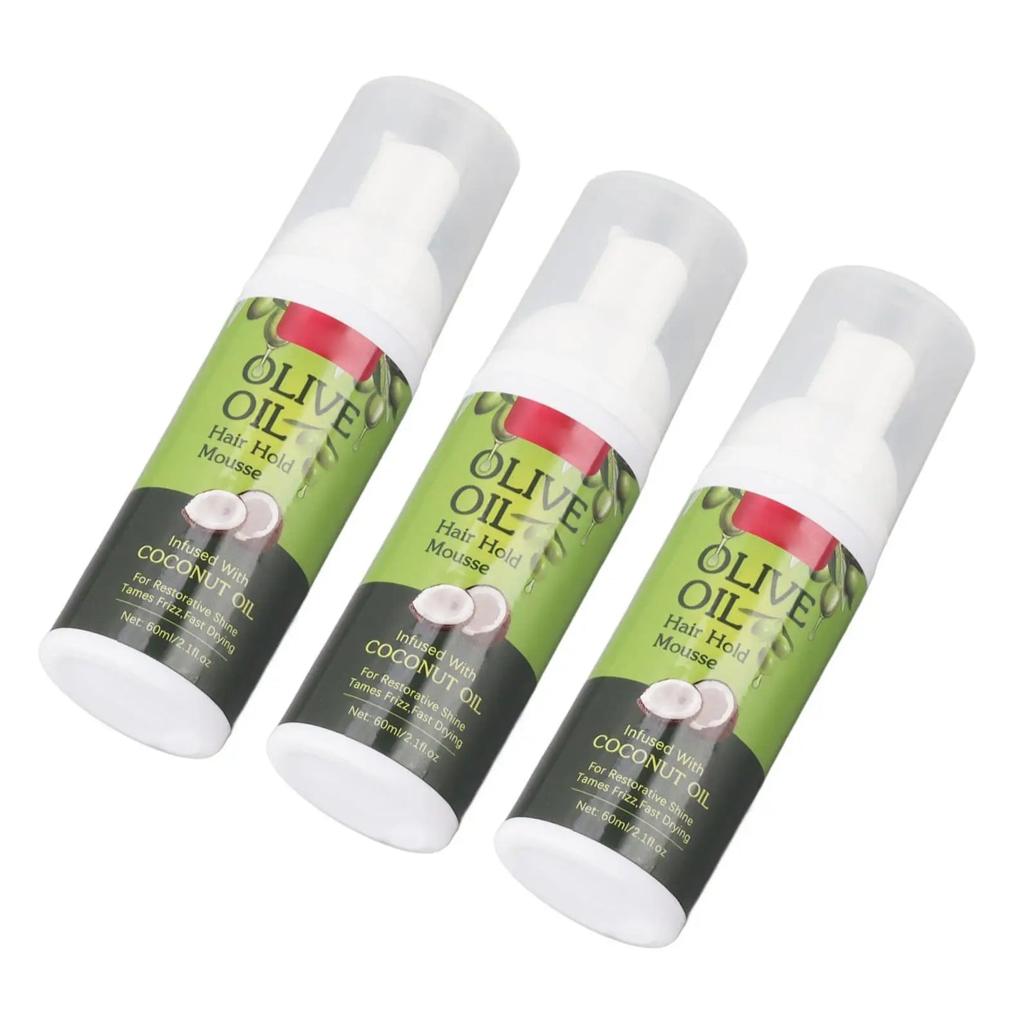 Olive Oil Hair Mousse – Long-Lasting Nourishment, 60ml