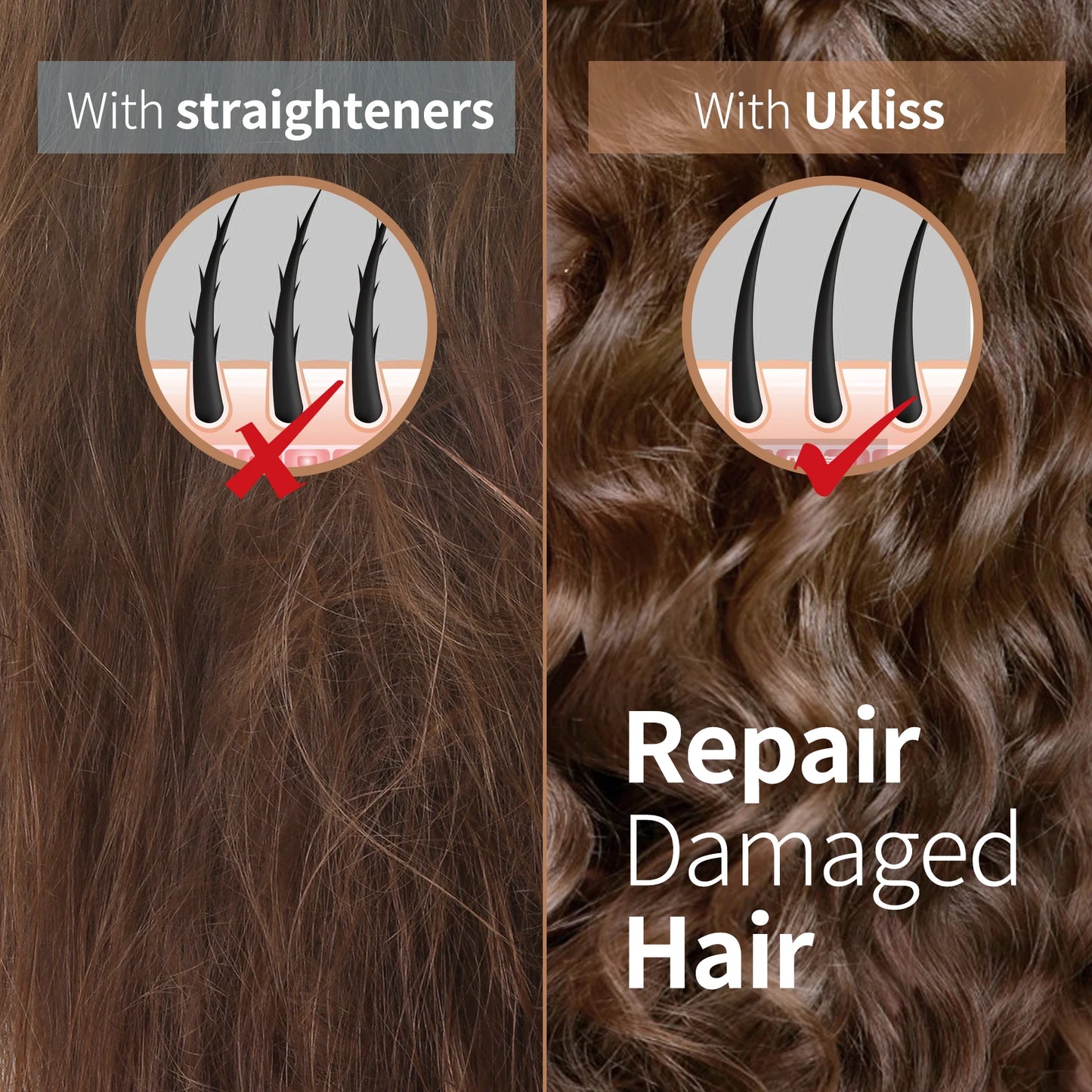 UKLISS Triple Barrel Curler – Ceramic Wave Styler