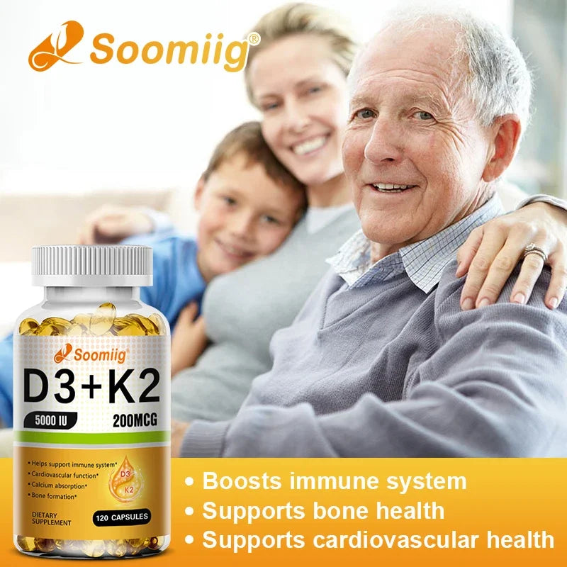 Vitamin K2 + D3 – Immune & Calcium Absorption Support (120 Ct)