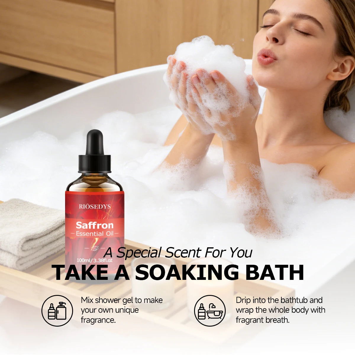 Saffron Essential Massage Oil
