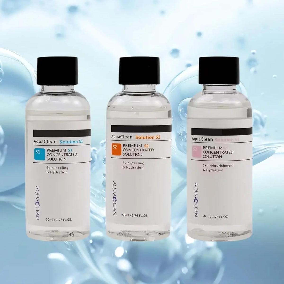 Aqua Peeling Concentrate Solution Set (S1-S3) — Machine Accessory, Facial Treatment | Beautifully Within