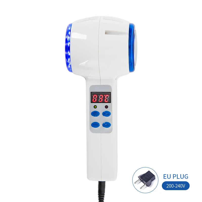 Hot Cold Facial Hammer Massager Blue Light Pore Care Beauty Tool