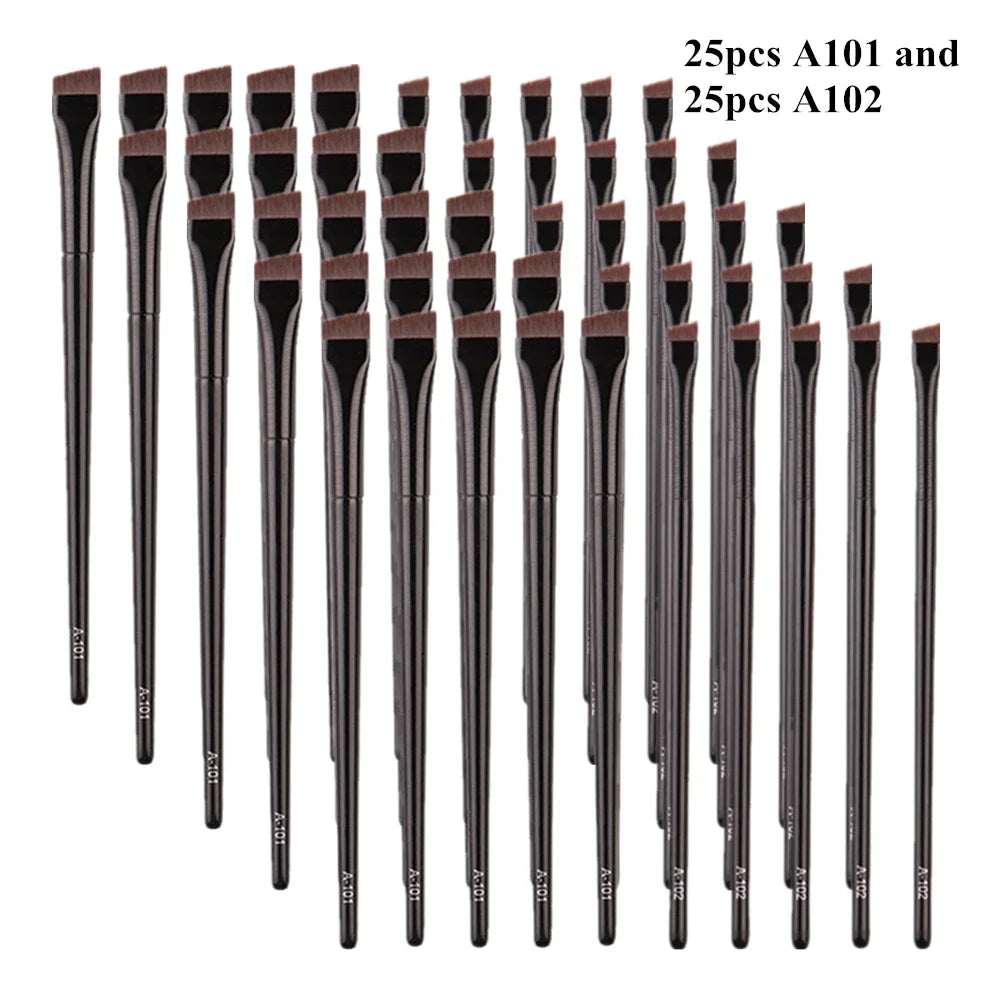 Eyebrow & Eyeliner Brush Set – Angled Makeup Tools