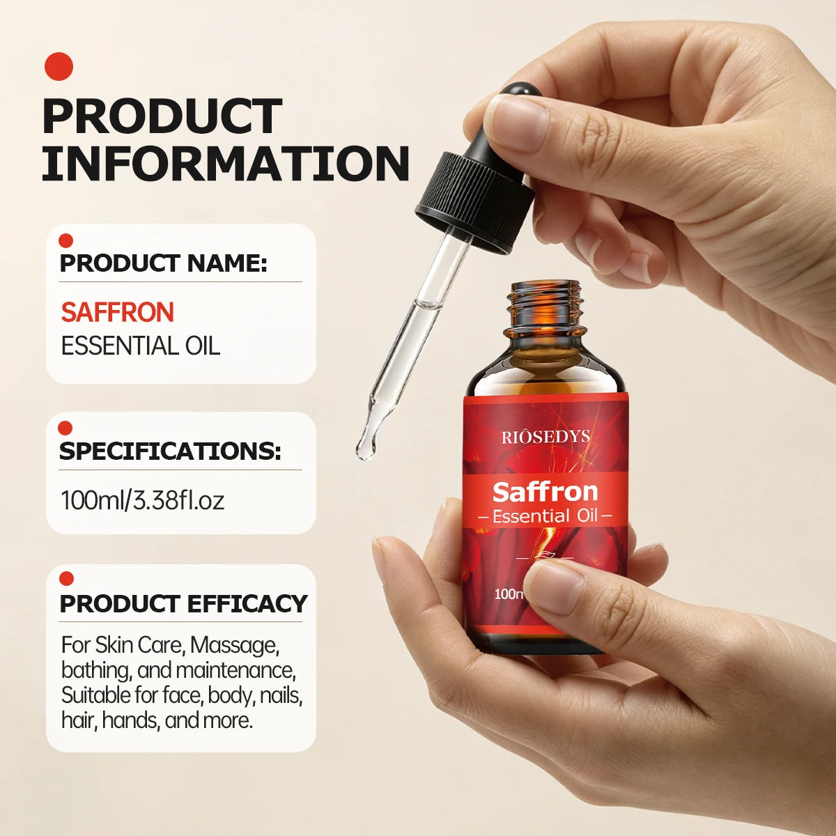 Saffron Essential Massage Oil