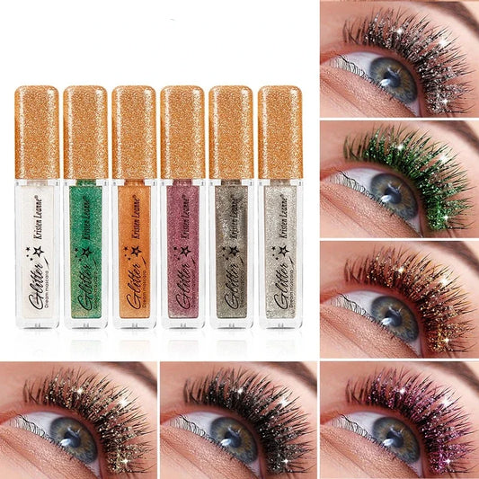 Silver Diamond Glitter Mascara – Waterproof, Curling, Fast Dry