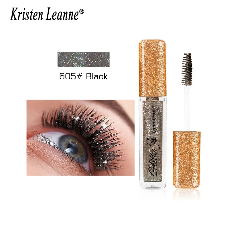 Silver Diamond Glitter Mascara – Waterproof, Curling, Fast Dry
