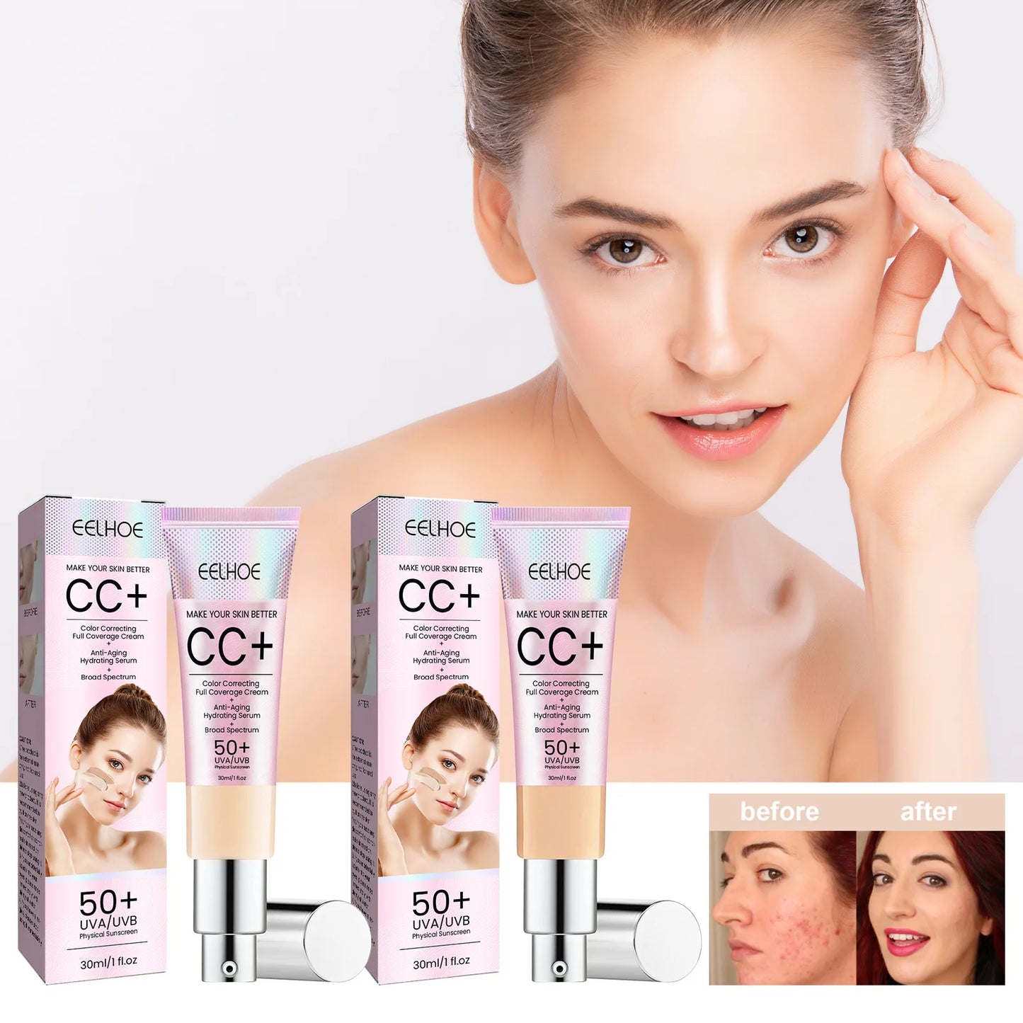 CC Cream Foundation Concealer Waterproof Makeup
