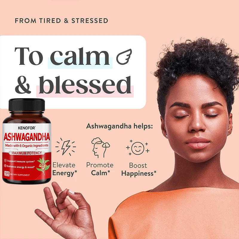 Organic Ashwagandha with St. John’s Wort – Stress, Focus & Energy