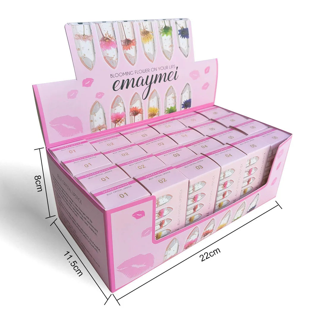 Jelly Flower Colour-Changing Lip Balm Set — 24 Pieces - image 8
