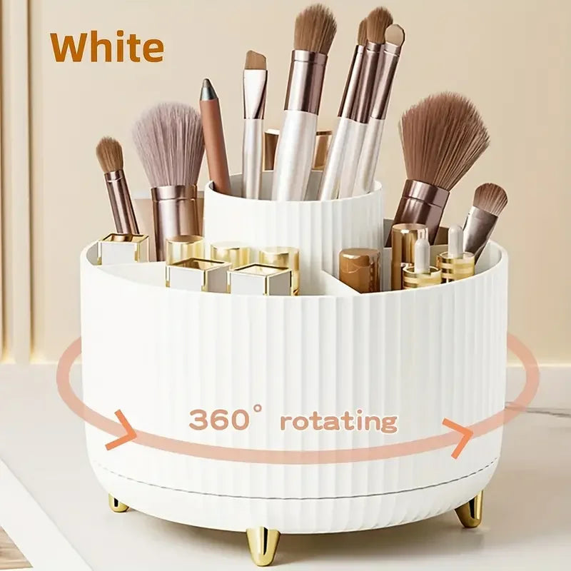 Rotating Makeup Organizer – 360° Brush & Tool Holder