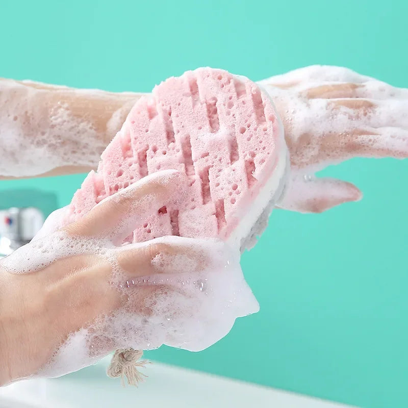 Exfoliating Body Scrub Sponge & Massage Brush
