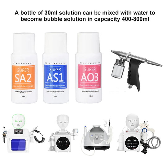 Aqua Peeling Solution Set – HydraFacial Cleansing (3×30ml)
