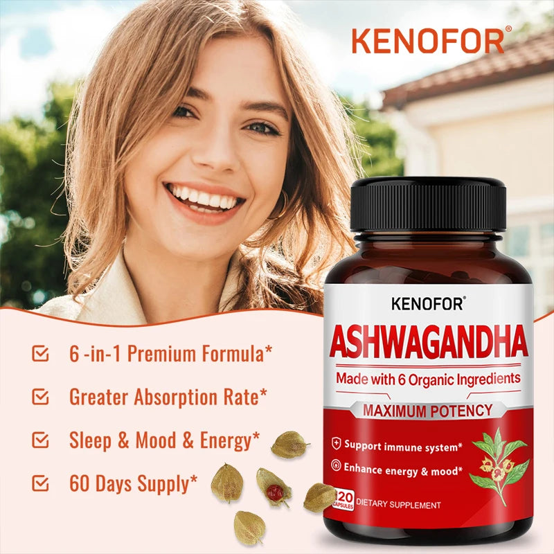 Organic Ashwagandha with St. John’s Wort – Mood, Sleep & Energy Support