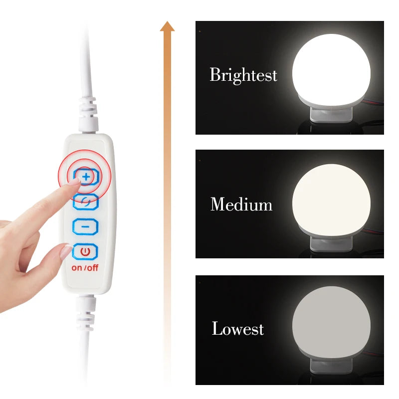 USB LED Vanity Mirror Light Kit