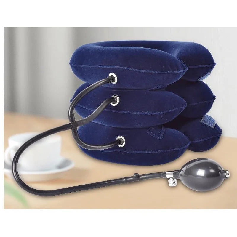 Inflatable Cervical Neck Brace – Stretch & Hot Compress Device