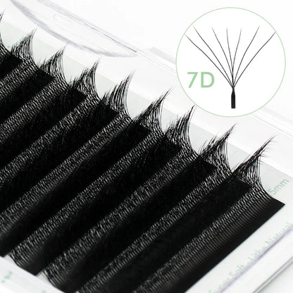 NATUHANA 5 Cases Eyelash Extensions – W-Shape Volume