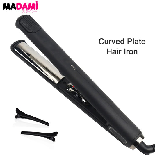 Titanium Flat Iron Curler – U-Shaped Professional Hair Styler