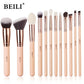 BEILI Pink Makeup Brush Set – Powder & Eyeshadow