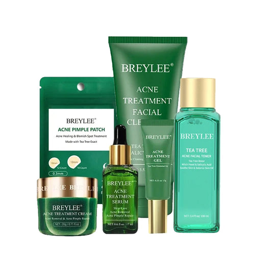 BREYLEE Skincare Set – Cleanser, Toner, Essence, Cream & Mask