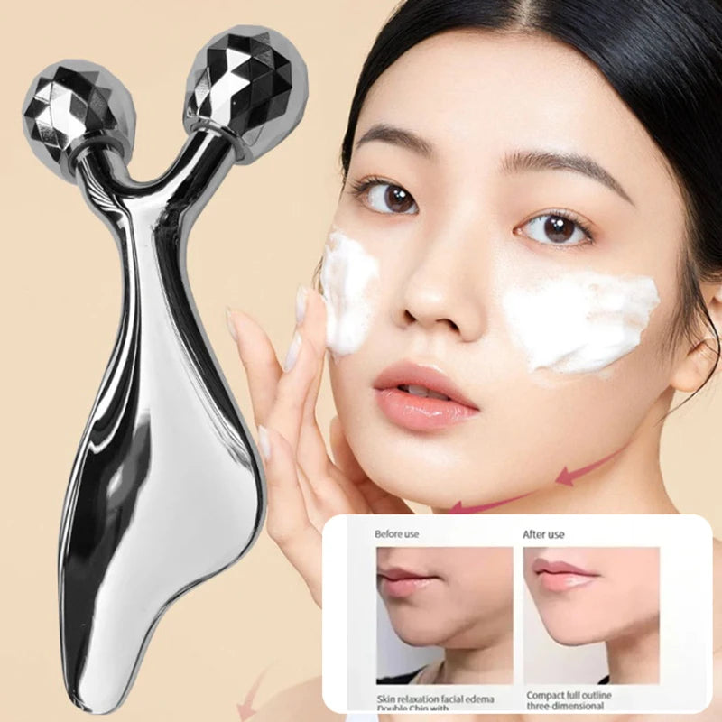 2-in-1 3D Facial Massager & Gua Sha Roller