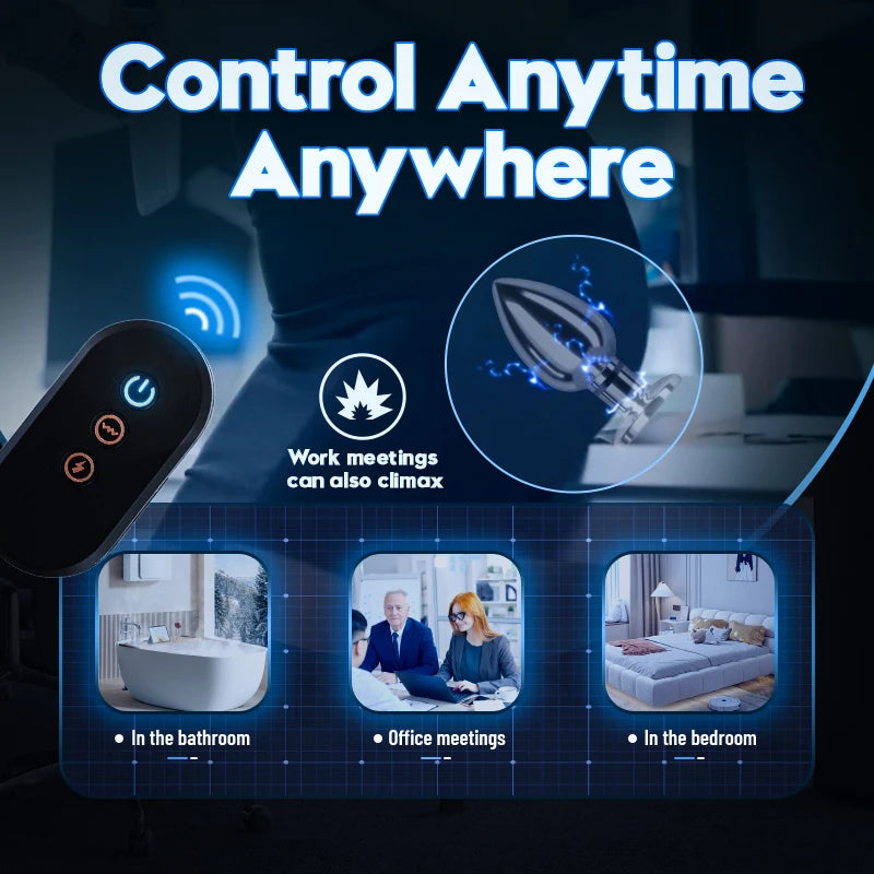 Remote Control Electric Shock Anal Plug