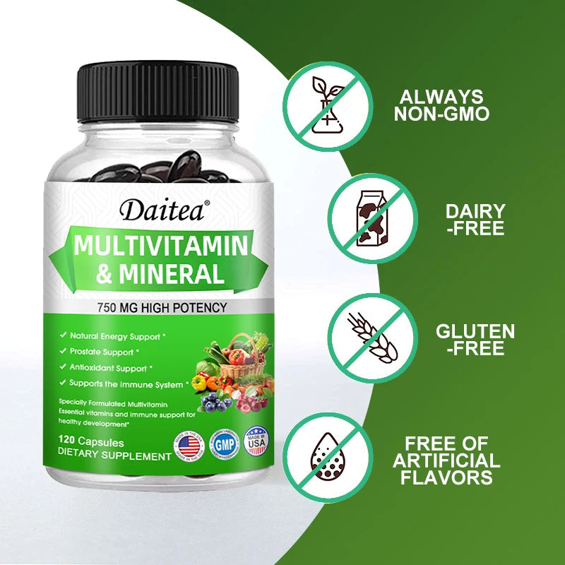 Multivitamin Capsules – Energy, Skin, Eye & Immune Support (Unisex)