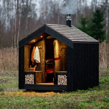 Deluxe Forest Sauna Cabin – Relaxation & Wellness Therapy