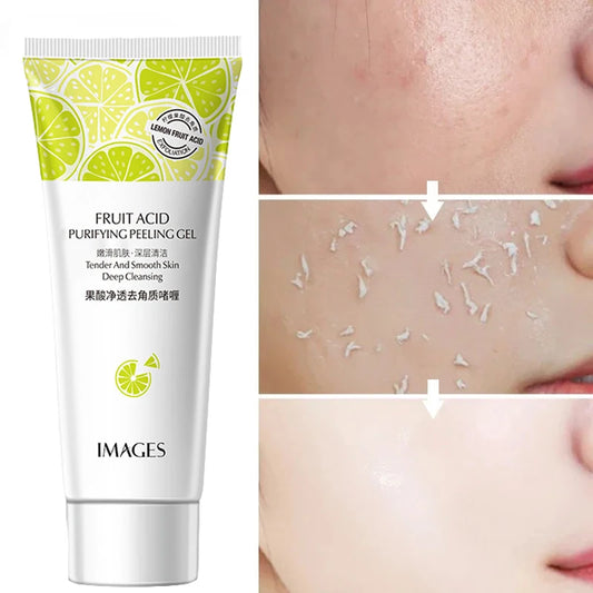 Fruit Acid Peeling Gel – Exfoliating Scrub Cleanser