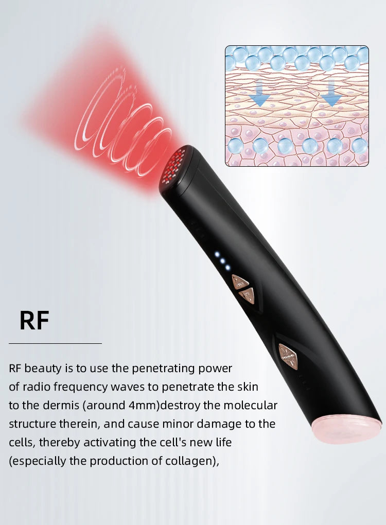 Lesenbeauty Multifunction Skincare Device Pro Hot Compress Skin Care LED Light Therapy EMS Face Lifting Beauty Massager