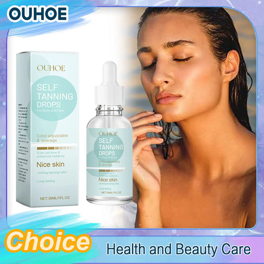 Self-Tanning Drops – Natural Sunless Face & Body Oil