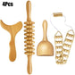 Wooden Therapy Massage Tools – Anti-Cellulite Gua Sha Roller & Cup Set